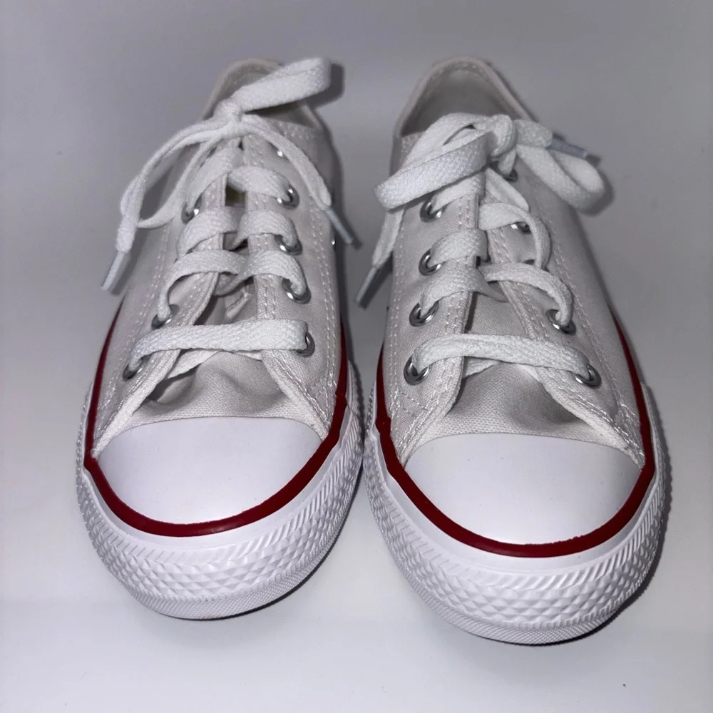 Converse White and Red Kids Sneakers